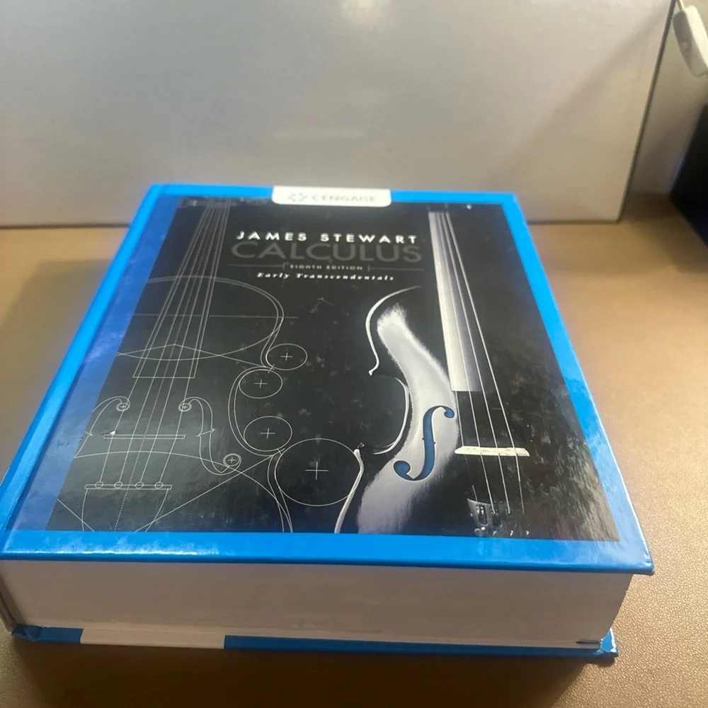James Stewart Calculus Textbook - Black Cover, Blue BinderE-8334